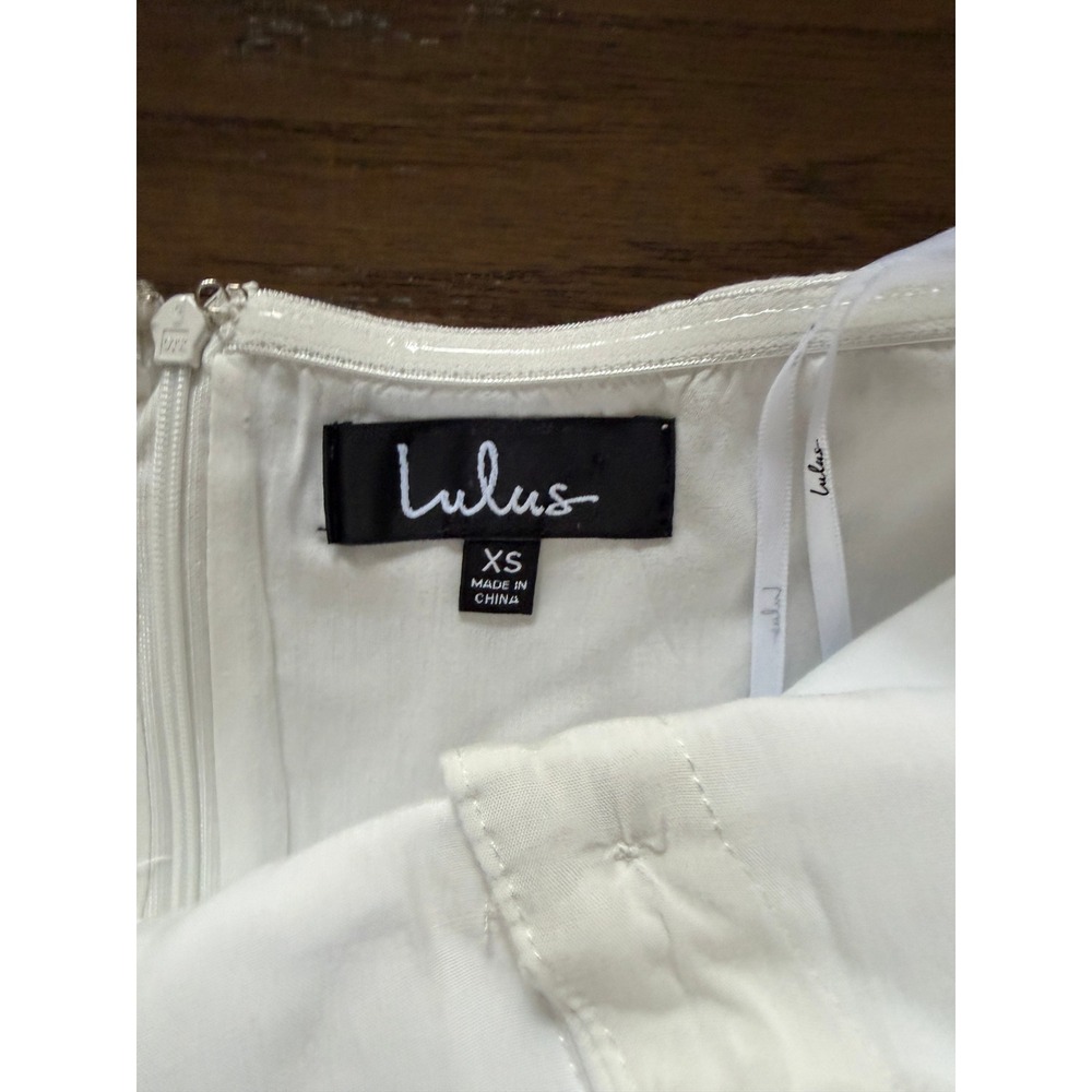 Lulus White Strapless Button-Front Jumpsuit Lined Coastal Grandmother Neutral - Picture 3 of 4